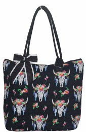Small Quilted Tote Bag-BUG1515/BK